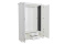 Шкаф для одежды 5Д , коллекции Кентаки, Белый, БРВ Брест (Беларусь)