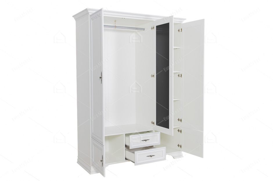 Шкаф для одежды 5Д , коллекции Кентаки, Белый, БРВ Брест (Беларусь)