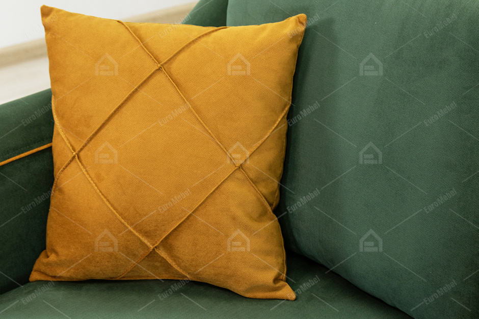 Диван прямой раскладной Френсис, ТД260 Зелёный, Нижегородмебель и К (Россия)