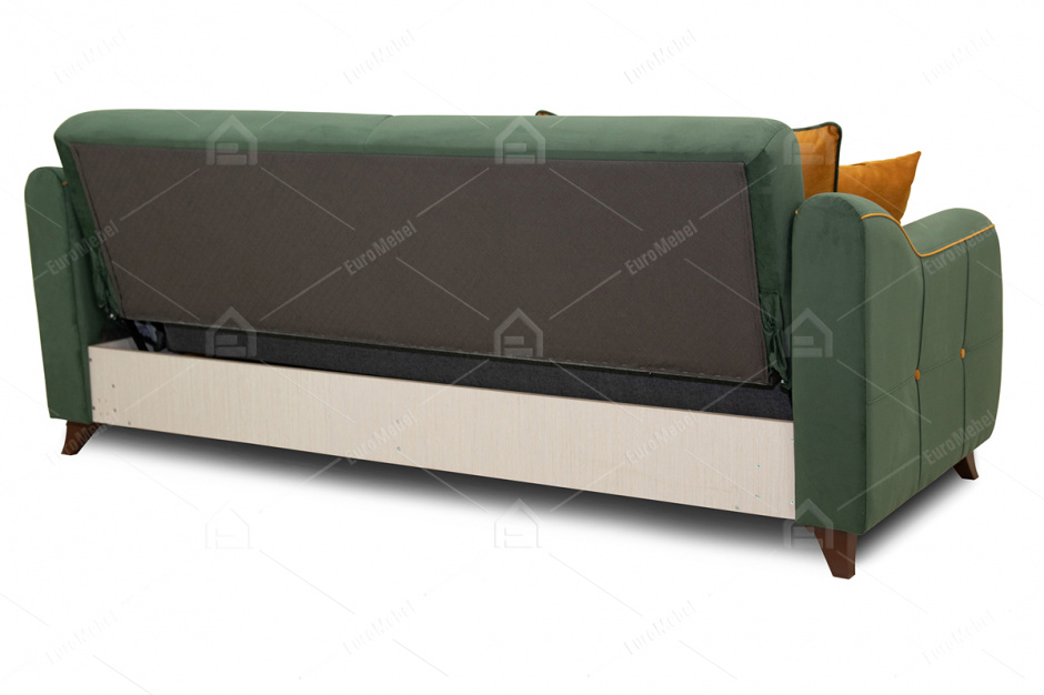 Диван прямой раскладной Френсис, ТД260 Зелёный, Нижегородмебель и К (Россия)