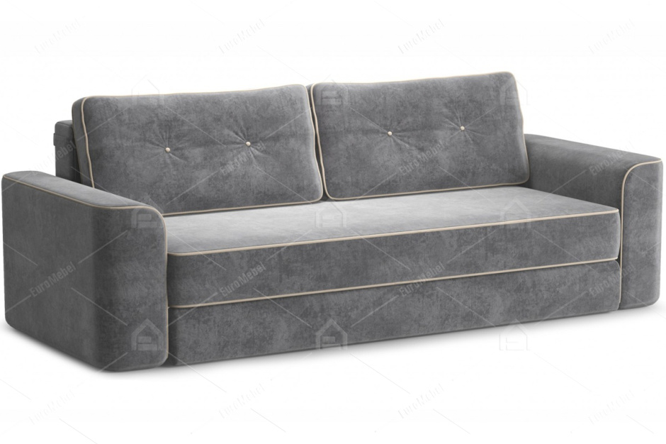 Диван прямой раскладной Сиеста, Ultra (grey), Ultra (sand), Империал (Россия)