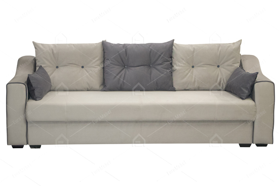 Диван прямой раскладной Мальта 1М, Luma 02 / Luma 23, Мебельный Формат (Россия)