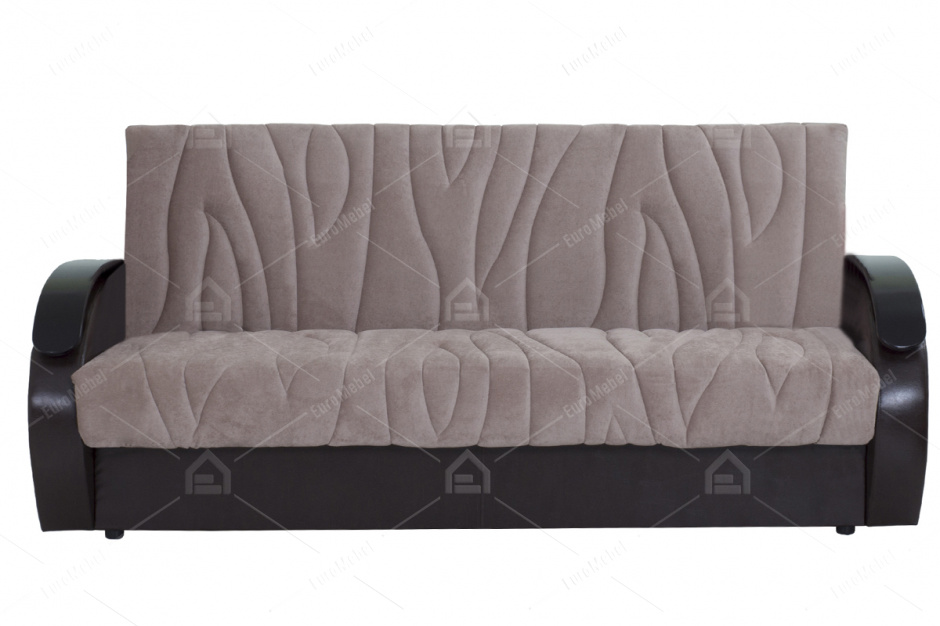 Диван прямой раскладной Сиеста 2, Nika08/Mobi 11, АСМ Элегант (Россия)