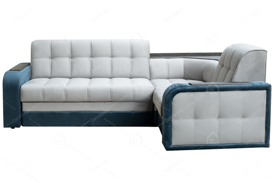 Диван угловой раскладной Сапфир 10, Ground05/Ground 08, АСМ Классик (Россия)