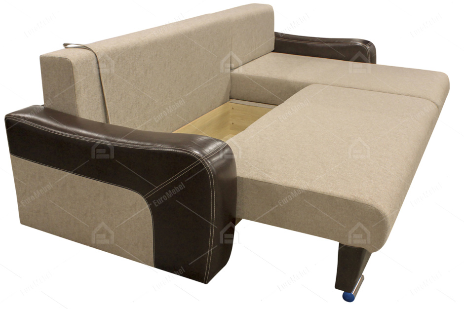 Диван угловой раскладной Соната 5, Magic(ПТК)02/Ecotex213, Мебельный Формат (Россия)