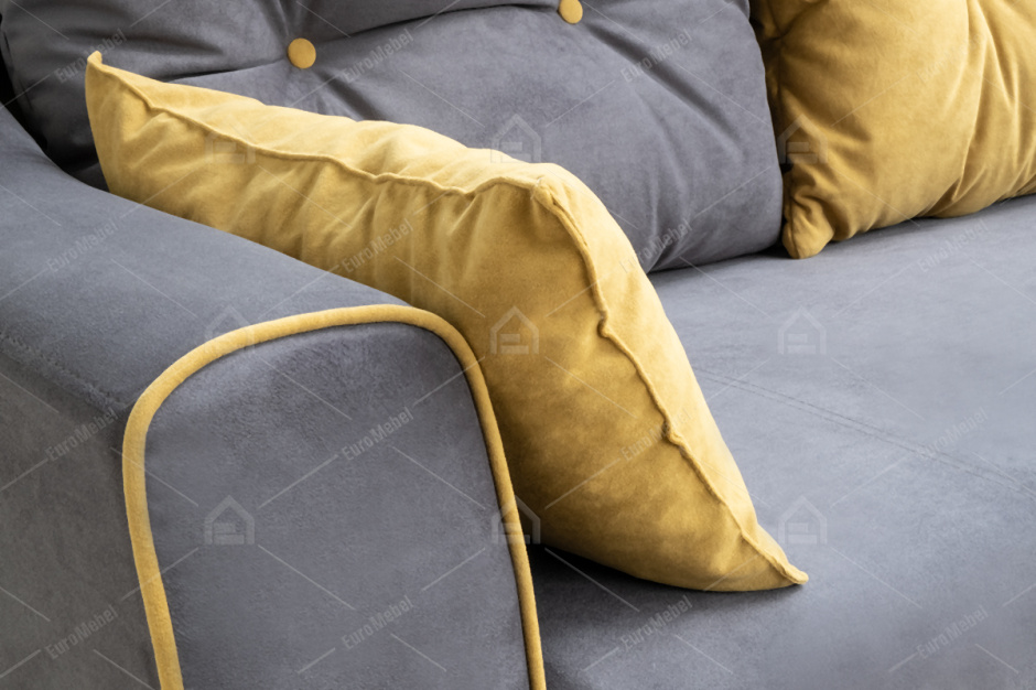 Диван прямой раскладной Мальта 1М, Luma23 / Luma07, Мебельный Формат (Россия)