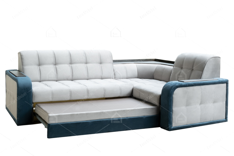 Диван угловой раскладной Сапфир 10, Ground05/Ground 08, АСМ Классик (Россия)