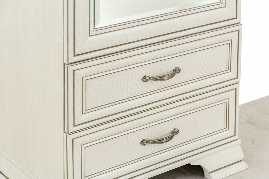 Шкаф пенал 1Д  (Tiffany 1Z2S), коллекции Тиффани, Вудлайн Кремовый, Анрэкс (Беларусь)