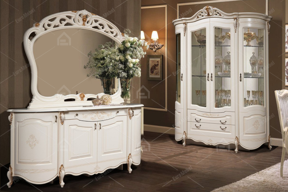 Зеркало в раме Аллегро 6, Белый, Слониммебель (Беларусь)