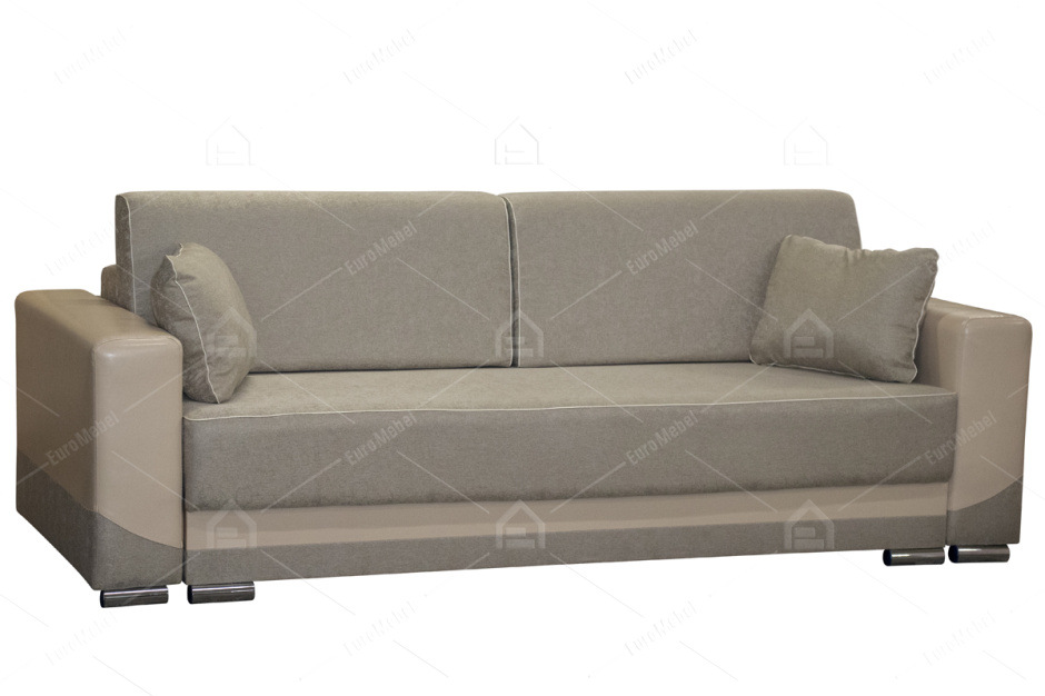 Диван прямой раскладной Соната 1, Soil 02/Mobi03, Мебельный Формат (Россия)