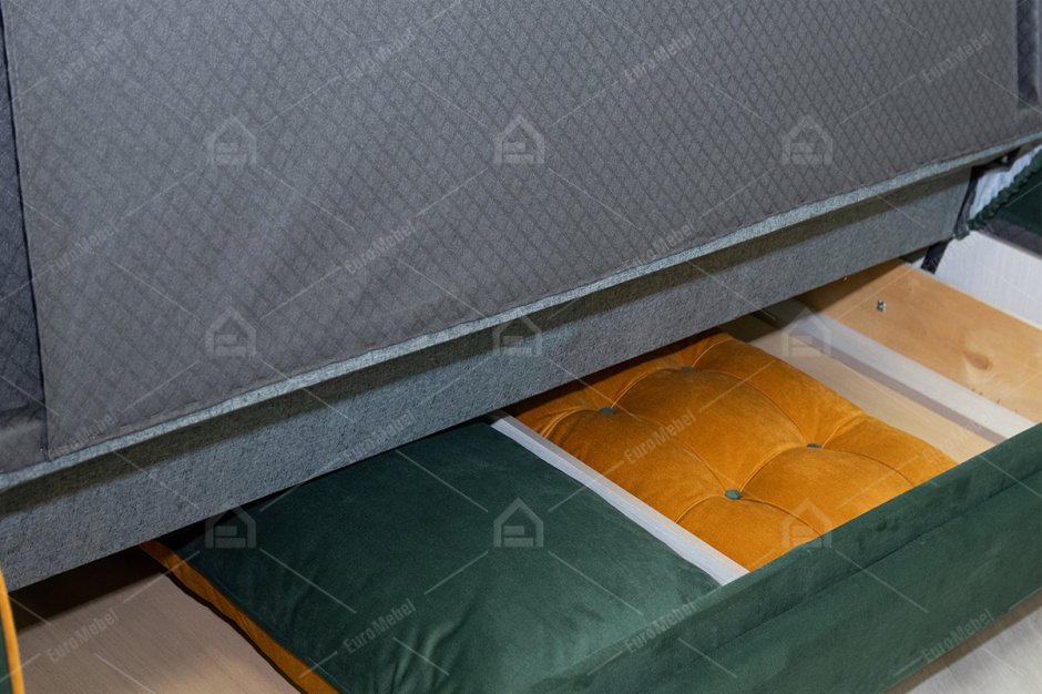 Диван прямой раскладной Френсис, ТД260 Зелёный, Нижегородмебель и К (Россия)