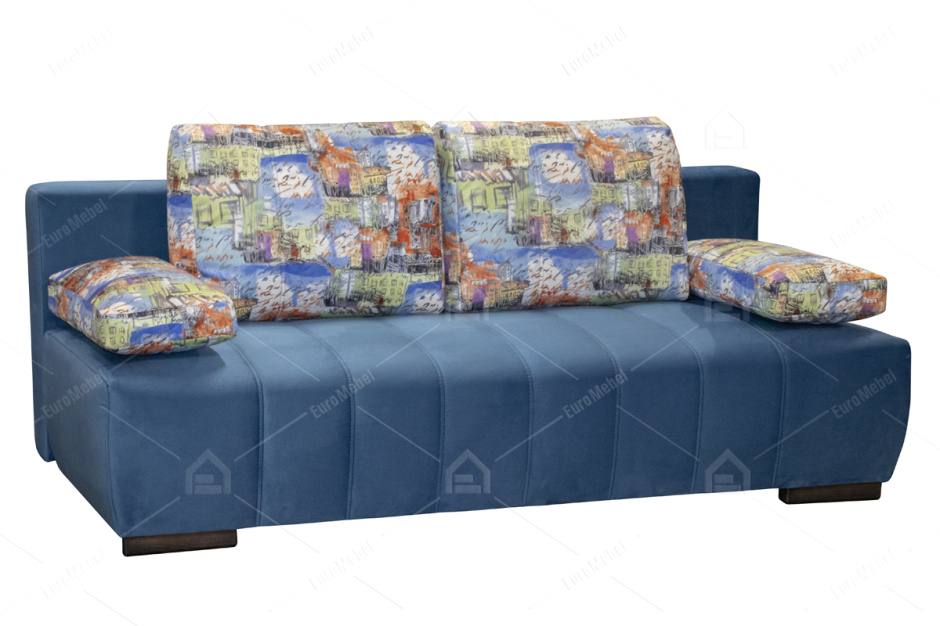 Диван прямой раскладной Бостон 2, City01/Ground 10, Мебельный Формат (Россия)