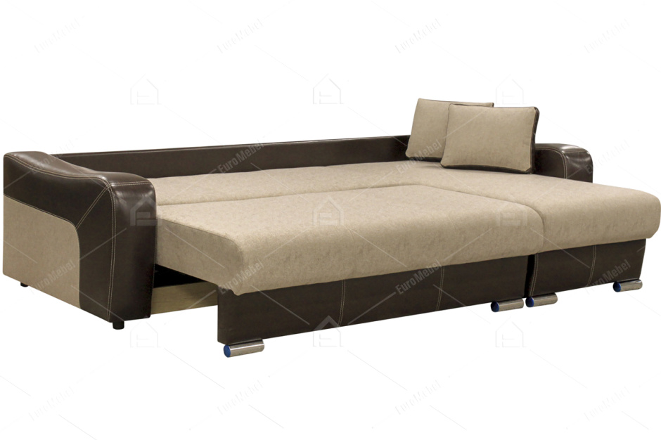 Диван угловой раскладной Соната 5, Magic(ПТК)02/Ecotex213, Мебельный Формат (Россия)