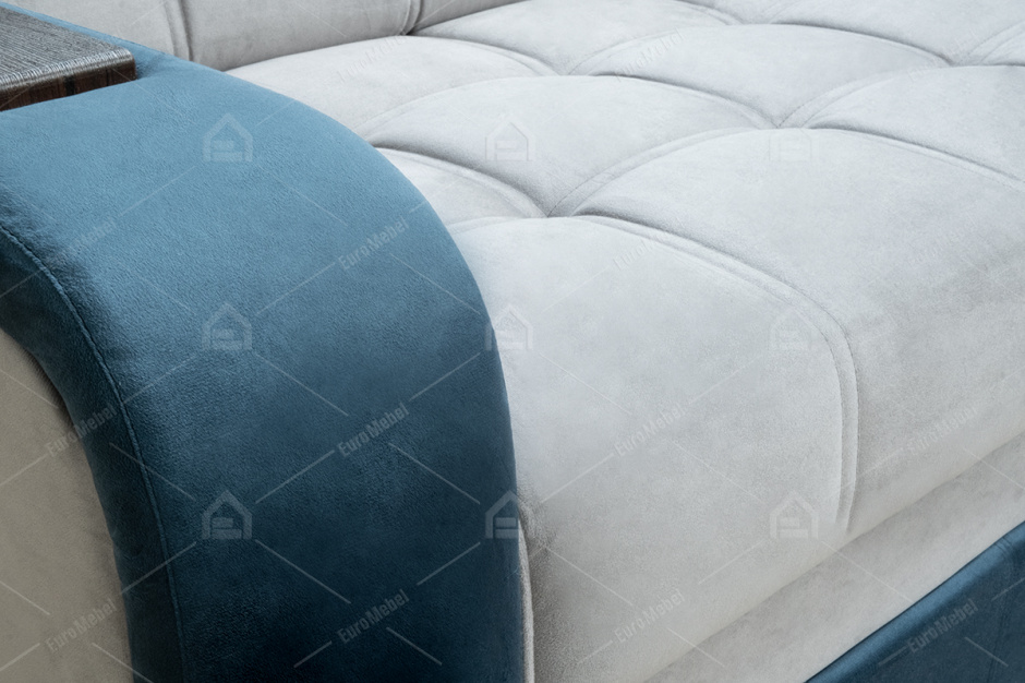 Диван угловой раскладной Сапфир 10, Ground05/Ground 08, АСМ Классик (Россия)