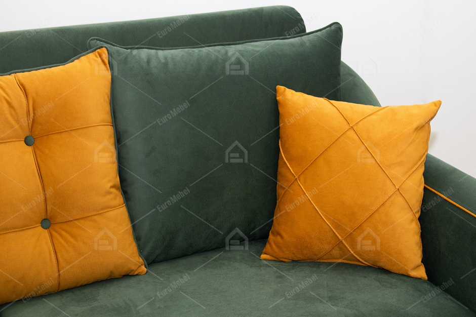 Диван прямой раскладной Френсис, ТД260 Зелёный, Нижегородмебель и К (Россия)