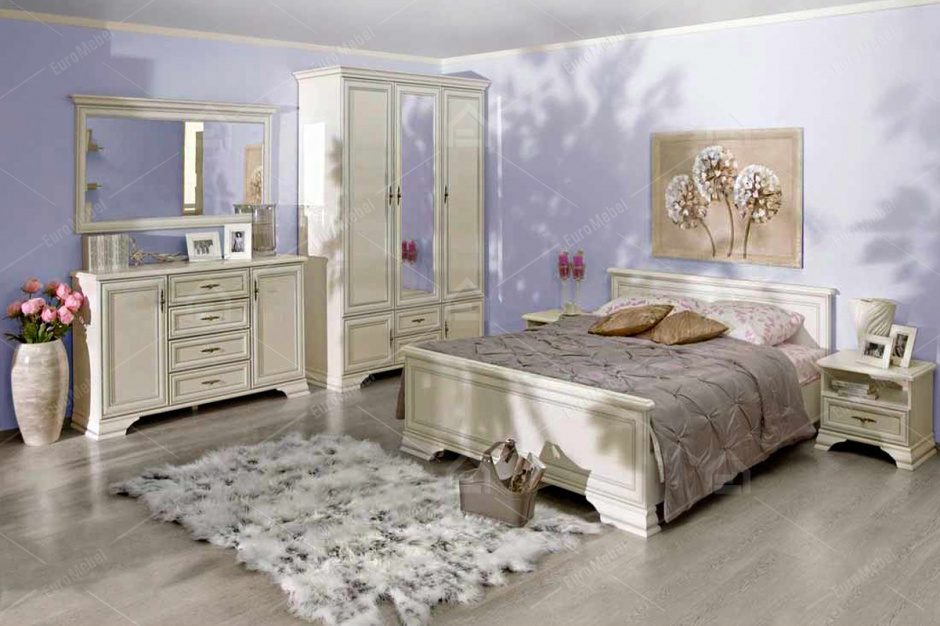 Шкаф для одежды 5Д , коллекции Кентаки, Белый, БРВ Брест (Беларусь)