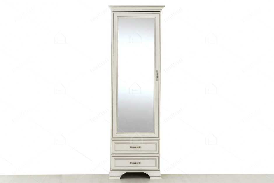 Шкаф пенал 1Д  (Tiffany 1Z2S), коллекции Тиффани, Вудлайн Кремовый, Анрэкс (Беларусь)