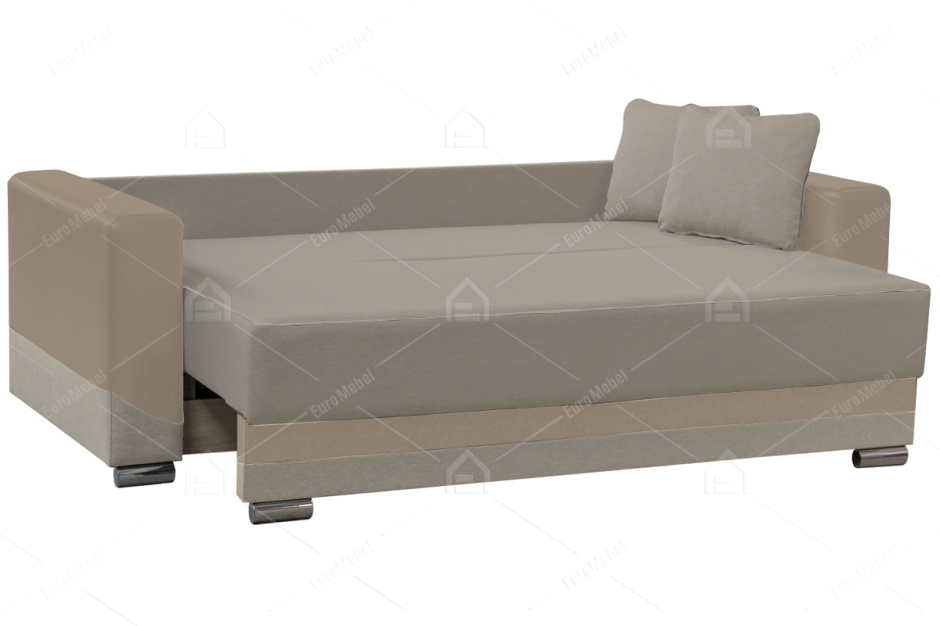 Диван прямой раскладной Соната 1, Soil 02/Mobi03, Мебельный Формат (Россия)