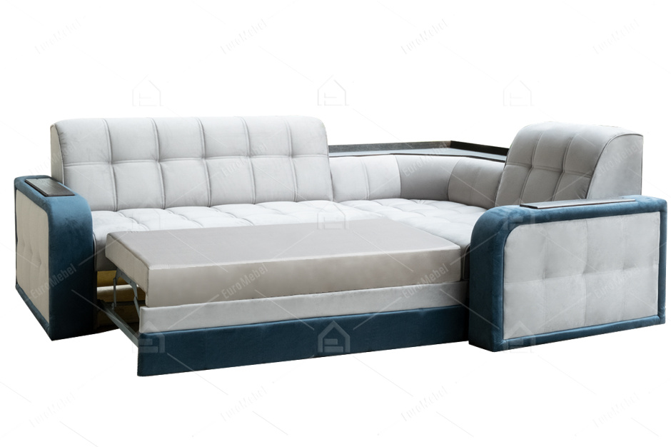 Диван угловой раскладной Сапфир 10, Ground05/Ground 08, АСМ Классик (Россия)