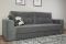 Диван прямой раскладной Сиеста, Ultra (grey), Ultra (sand), Империал (Россия)