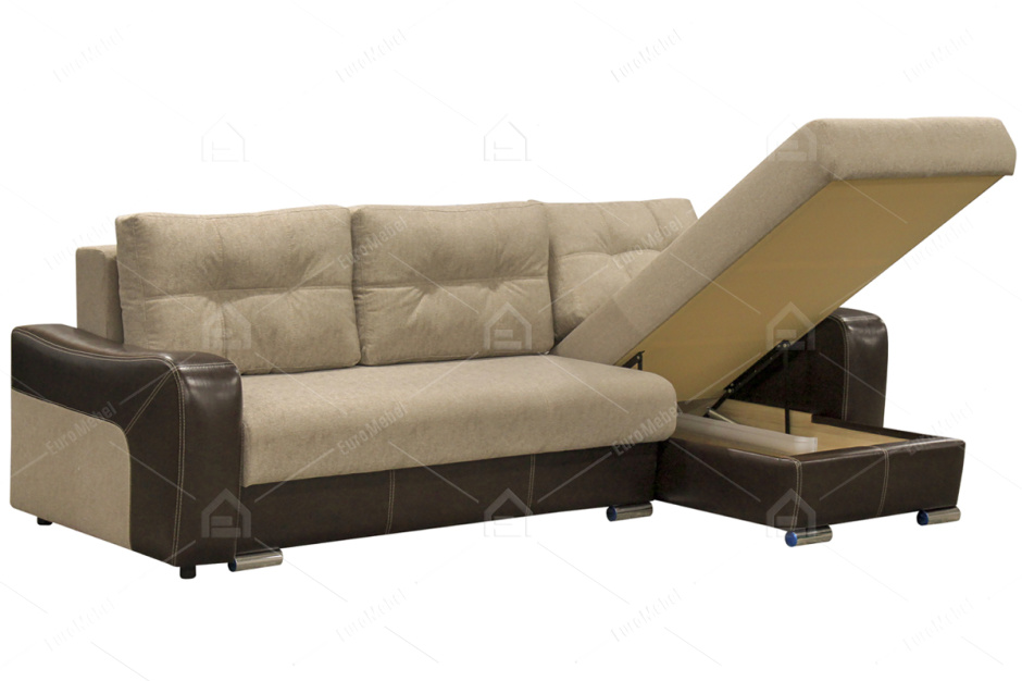 Диван угловой раскладной Соната 5, Magic(ПТК)02/Ecotex213, Мебельный Формат (Россия)