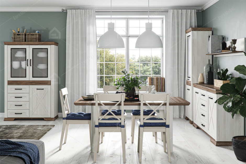 Шкаф витрина 3Д  Марсель, Ясень Снежный, БРВ Брест (Беларусь)