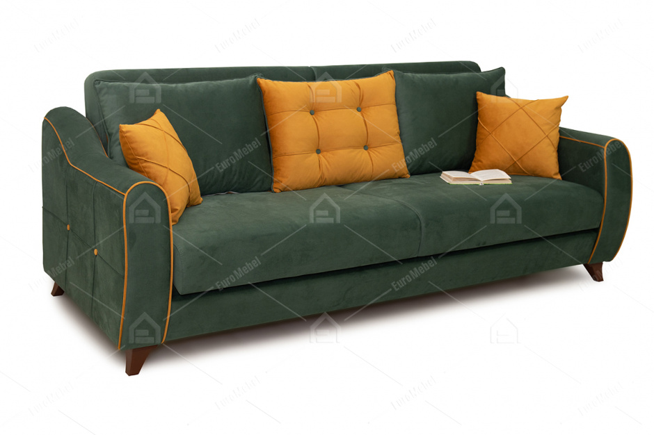 Диван прямой раскладной Френсис, ТД260 Зелёный, Нижегородмебель и К (Россия)