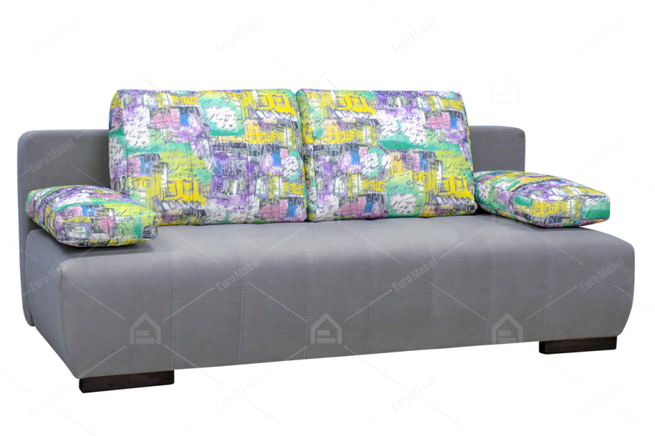 Диван прямой раскладной Бостон 2, City02/Grand 05, Мебельный Формат (Россия)