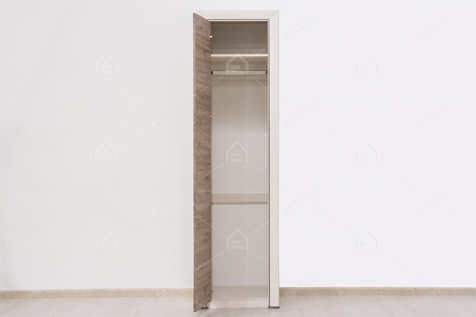 Шкаф пенал 1Д  (Olivia 1DG), коллекции Оливия, Дуб Анкона, Анрэкс (Беларусь)