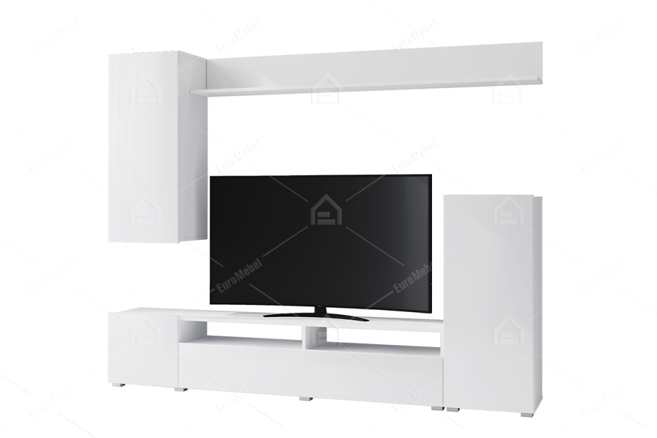 Стенка Лира ЛДСП, Белый, Горизонт (Россия)