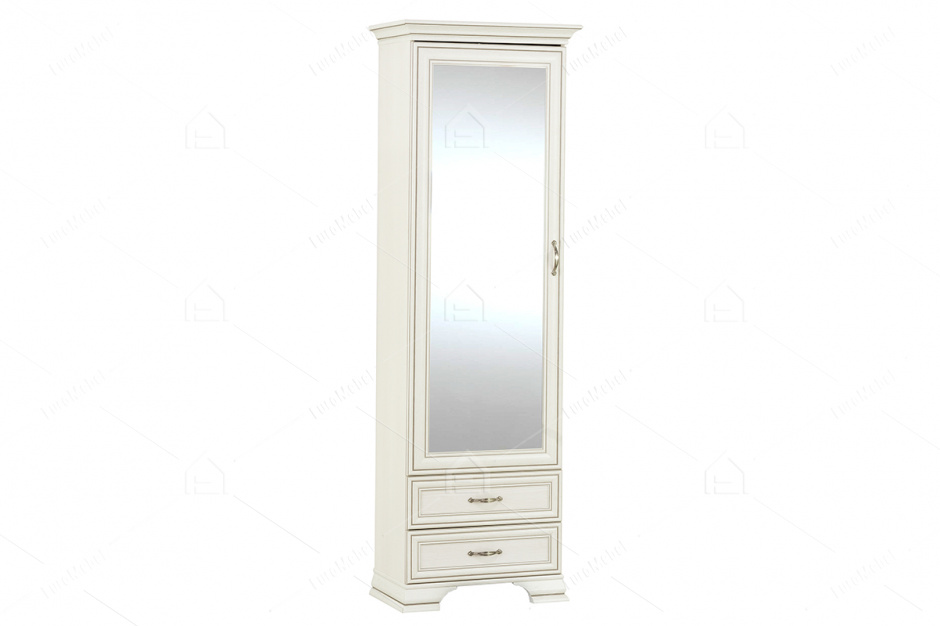 Шкаф пенал 1Д  (Tiffany 1Z2S), коллекции Тиффани, Вудлайн Кремовый, Анрэкс (Беларусь)