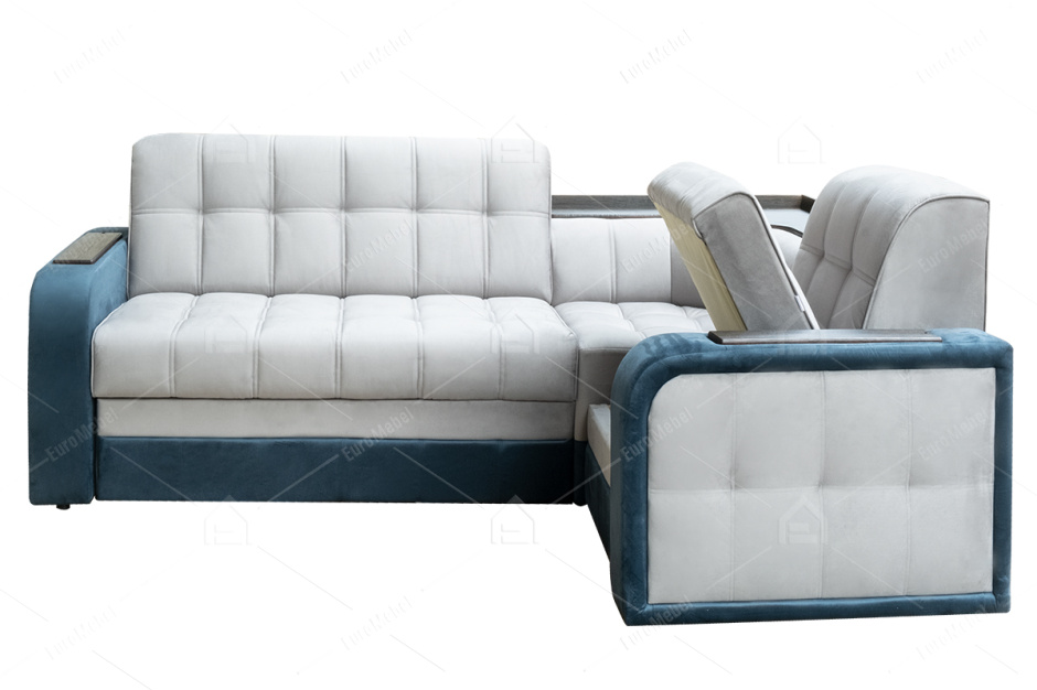 Диван угловой раскладной Сапфир 10, Ground05/Ground 08, АСМ Классик (Россия)