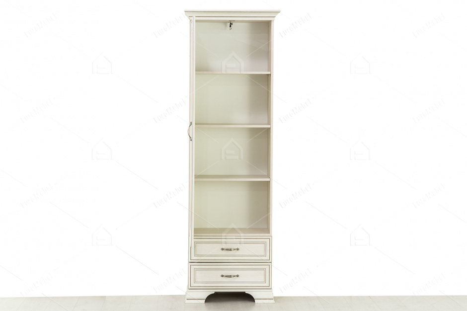 Шкаф пенал 1Д  (Tiffany 1Z2S), коллекции Тиффани, Вудлайн Кремовый, Анрэкс (Беларусь)