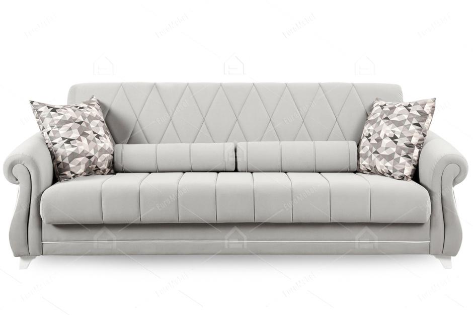 Диван прямой раскладной Роуз, ТД414 Лайт Грей, Нижегородмебель и К (Россия)